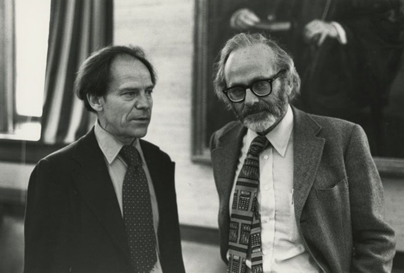 Torsten Wiesel（esq.）和 David Hubtel，1981 年诺贝尔医学奖获得者。